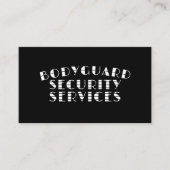 Beveiliging van pooyguard Executive Protection Visitekaartje (Voorkant)