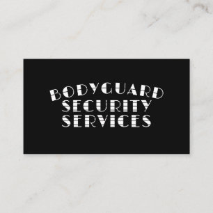 Beveiliging van pooyguard Executive Protection Visitekaartje