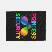 Beveiliging Verjaardag Halloween Party Funny Manne Fleece Deken (Voorkant (Horizontaal))