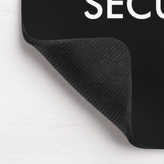 BEVEILIGING zwart/wit Muismat (Hoek)