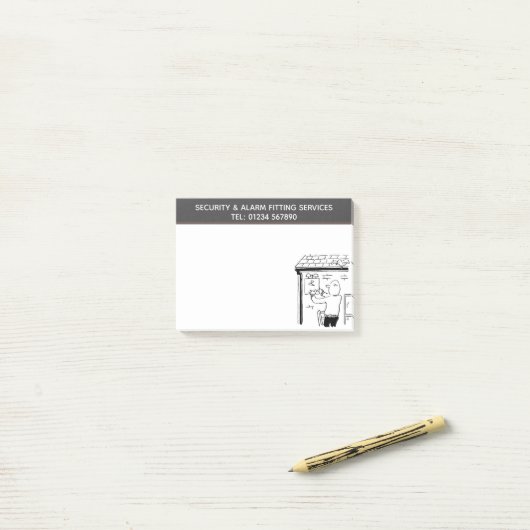 Beveiligings- en alarmeringsservices voor persoonl post-it® notes (Op bureau)