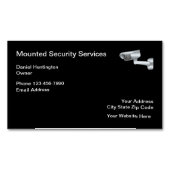 Beveiligings- en bewakingsdiensten magnetisch visitekaartje (Voorkant)