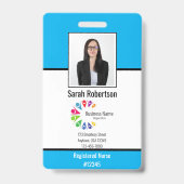 Beveiligings-ID Personeelsbadge - Verticaal Badge (Voorzijde)