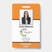 Beveiligings-ID Personeelsbadge - Verticaal Badge (Voorzijde)