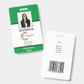 Beveiligings-ID Personeelsbadge - Verticaal Badge (Voor- en achterkant)