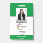 Beveiligings-ID Personeelsbadge - Verticaal Badge (Voorzijde)