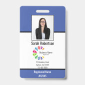 Beveiligings-ID Personeelsbadge - Verticaal Badge (Voorzijde)