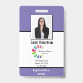 Beveiligings-ID Personeelsbadge - Verticaal Badge (Voorzijde)