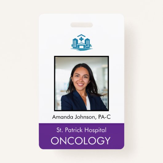 Beveiligings-id voor aangepaste foto's voor werkne badge (Voorkant)