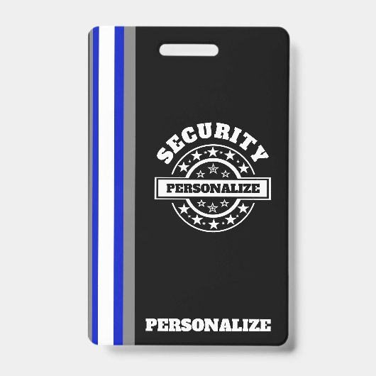 Beveiligings Plastic Badge (Voorzijde)
