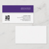 Beveiligingsadviseur Eenvoudige minimale professio Visitekaartje (Voorkant / Achterkant)