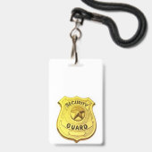 Beveiligingsagent Badge (Front with Lanyard)
