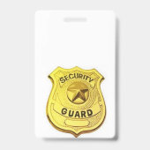 Beveiligingsagent Badge (Back)