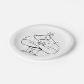 Beveiligingsagent Papieren Bordje (Gekanteld)