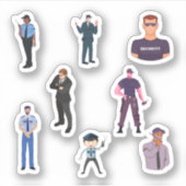 Beveiligingsagent Stickers (Voorkant)