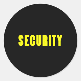 Beveiligingsagent voor beveiligingspersoneel ronde sticker