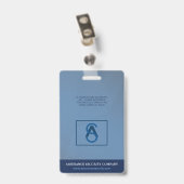 Beveiligingsbeambte Foto ID-badge | Aangepaste Wer Badge (Achterkant met clip)