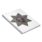 Beveiligingsbeambte Silver Notitieboek (Rechterzijde)