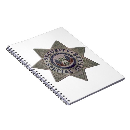 Beveiligingsbeambte Silver Notitieboek (Rechterzijde)