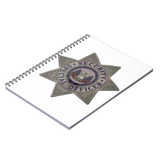 Beveiligingsbeambte Silver Notitieboek (Linkerzijde)