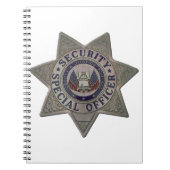 Beveiligingsbeambte Silver Notitieboek (Voorkant)