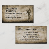 Beveiligingsbedrijf Visitekaartje (Voorkant / Achterkant)