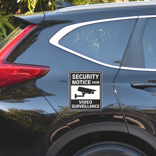 Beveiligingsbericht 24 uur per dag videosurveillan sticker (Auto Zijkant)