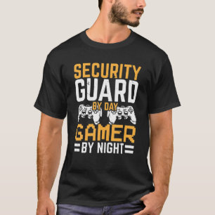 Beveiligingsbescherming tegen gamer per dag tegen  t-shirt