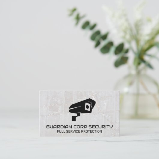 Beveiligingscamera | Beschermingsagentschap Visitekaartje (Staand voorkant)