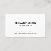 Beveiligingscamera | Beschermingsservice Visitekaartje (Achterkant)