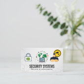 Beveiligingscamera | Data Security Global Network Visitekaartje (Staand voorkant)