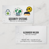 Beveiligingscamera | Data Security Global Network Visitekaartje (Voorkant / Achterkant)