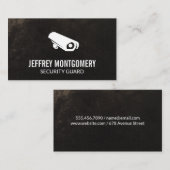 beveiligingscamera | Grunge-achtergrond Visitekaartje (Voorkant / Achterkant)