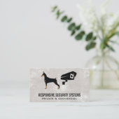Beveiligingscamera | Hondenlogo Visitekaartje (Staand voorkant)