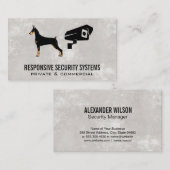 Beveiligingscamera | Hondenlogo Visitekaartje (Voorkant / Achterkant)