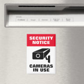Beveiligingscamera informatiebord magneten (Insitu (Vaatwasser))
