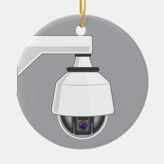 Beveiligingscamera Keramisch Ornament (Voorkant)