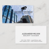 Beveiligingscamera Logo | Bedrijfs wolkenkrabbers Visitekaartje (Voorkant / Achterkant)