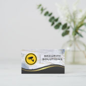 Beveiligingscamera Logo | metaalmarmer Visitekaartje (Staand voorkant)