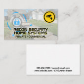 Beveiligingscamera | Netwerk | Huishoudelijke woni Visitekaartje (Voorkant / Achterkant)