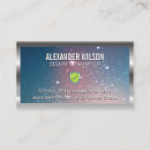 Beveiligingscamera-pictogram | Netwerksysteem Visitekaartje (Achterkant)