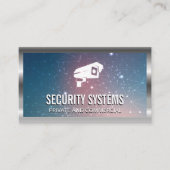 Beveiligingscamera-pictogram | Netwerksysteem Visitekaartje (Voorkant)
