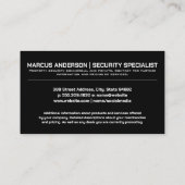 Beveiligingscamera | Prikkeldraad  Visitekaartje (Achterkant)