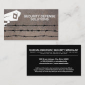 Beveiligingscamera | Prikkeldraad  Visitekaartje (Voorkant / Achterkant)