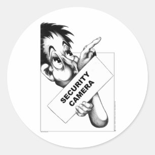Beveiligingscamera Ronde Sticker