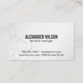 beveiligingscamera | sluis | Gegevensbeveiliging w Visitekaartje (Achterkant)