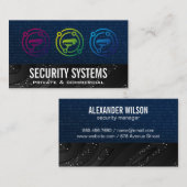 Beveiligingscamera | Technologie | Binaire code Visitekaartje (Voorkant / Achterkant)