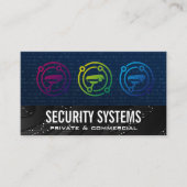 Beveiligingscamera | Technologie | Binaire code Visitekaartje (Voorkant)