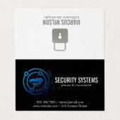 Beveiligingscamera | Thuisbescherming Visitekaartje (Buitenkant ongevouwen)