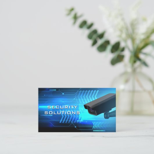 Beveiligingscamera | Toezicht Visitekaartje (Staand voorkant)